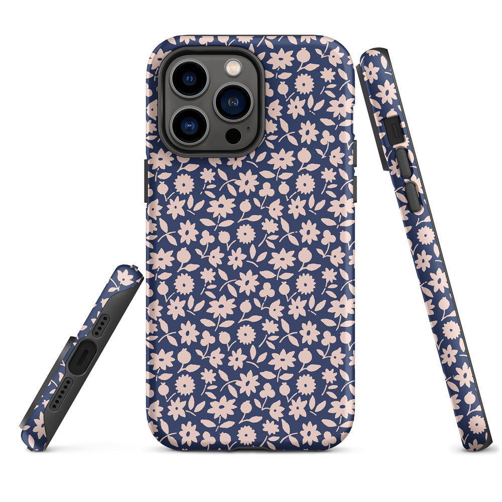 Blue Bloom iphone case