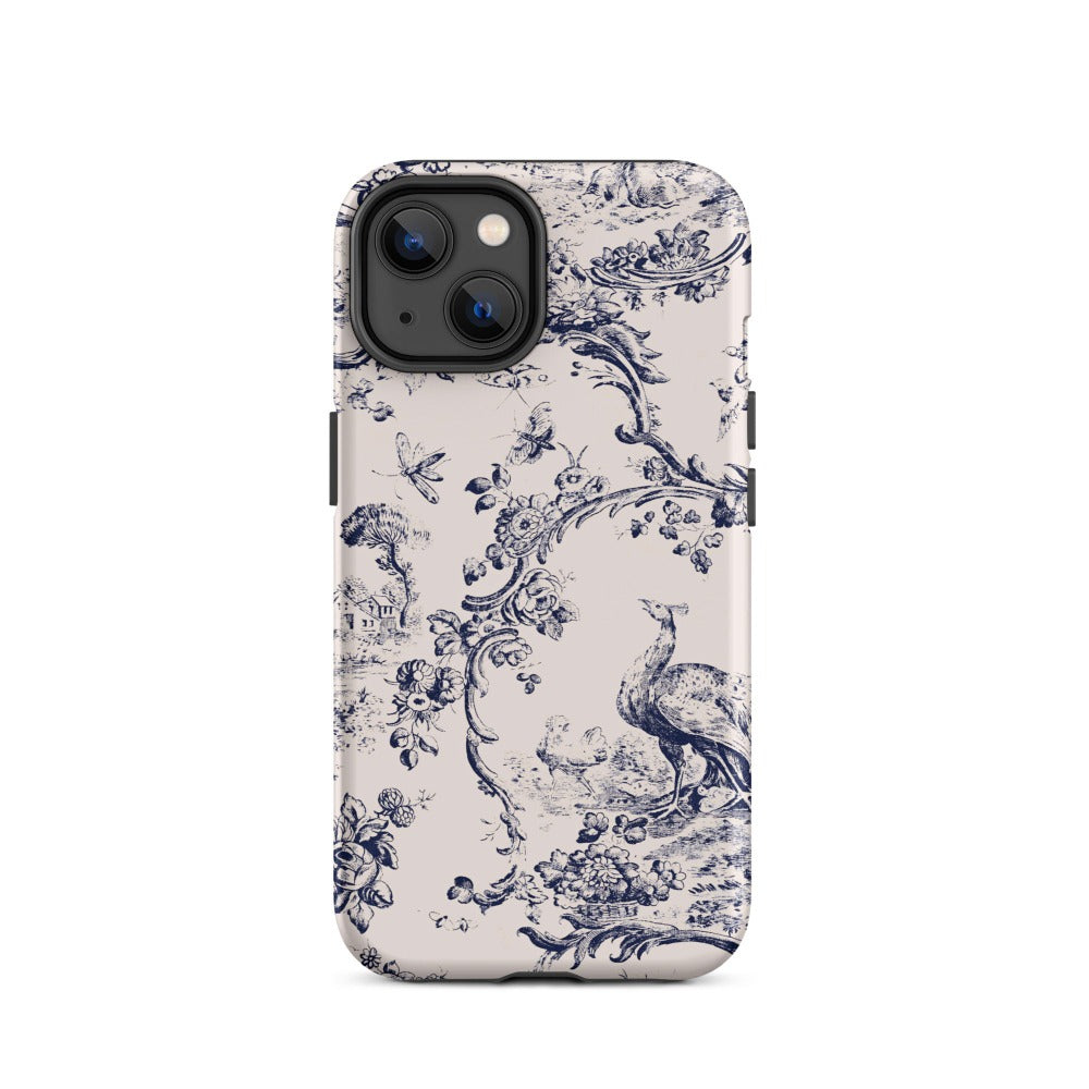 French Toile iPhone Case